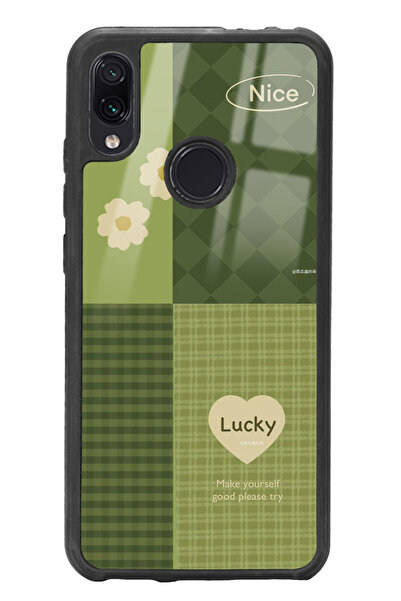 Spoyi Xiaomi Redmi Note 7 Lucky Tasarımlı Glossy Telefon Kılıfı