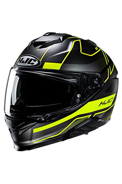 HJC İ71 Iorix MC3HSF Kapalı Motosiklet Kaskı Siyah Neon Sarı