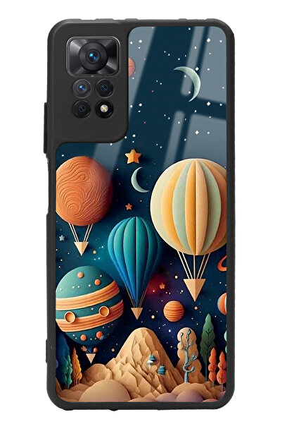 Spoyi Xiaomi Redmi Note 11 Pro Astral balonlar Tasarımlı Glossy Telefon Kılıfı