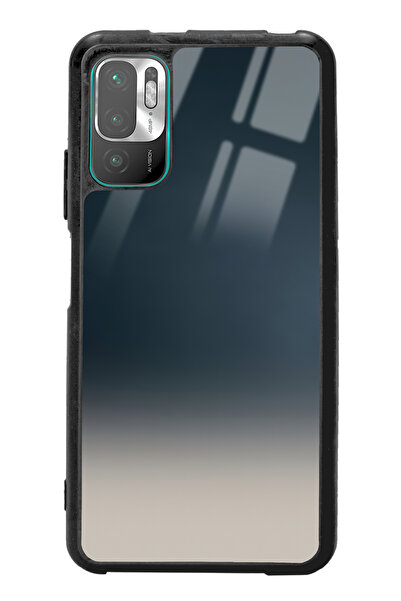 Spoyi Xiaomi Redmi Note 10 5g Mavi Geçiş Tasarımlı Glossy Telefon Kılıfı