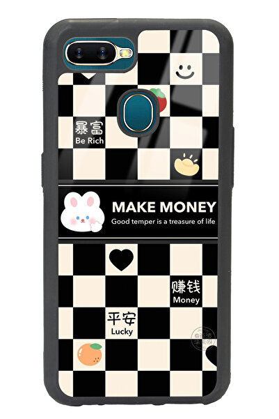 Spoyi Oppo A5s - AX7 Make Money Tasarımlı Glossy Telefon Kılıfı