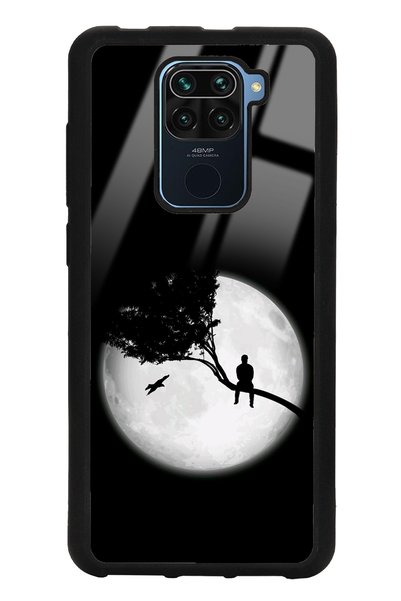 Spoyi حافظة هاتف لامعة بتصميم نظرة القمر لهاتف Xiaomi Redmi Note 9