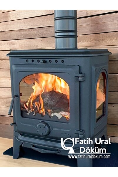 Ural Yayıncılık Küçük Şömine Soba Kare Camlı