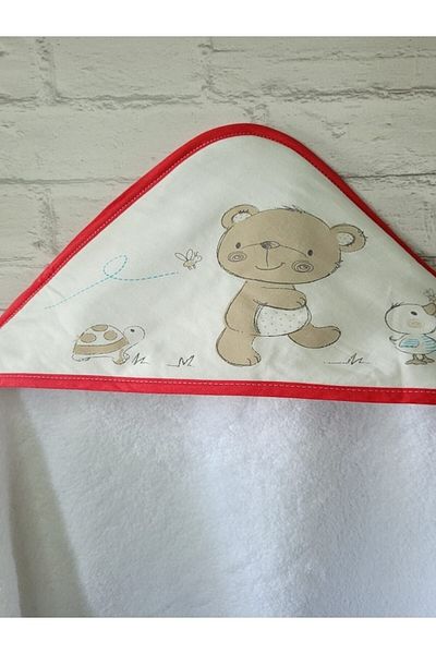 Alpar Tekstil 100% Cotton Soft Baby Bath Towel Swaddle / Teddy Bear