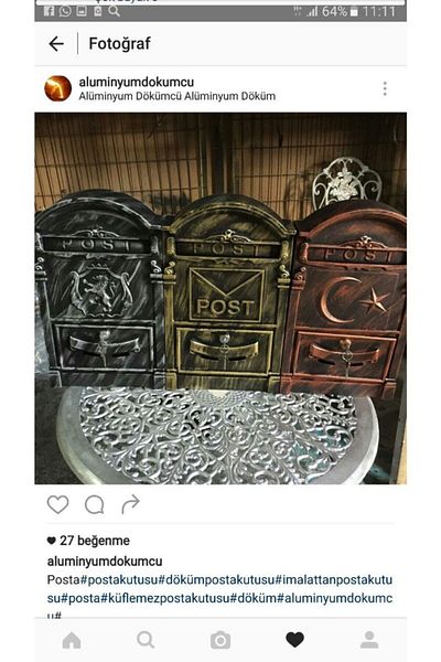 Fatih Ural Döküm Casting Mailbox-lion
