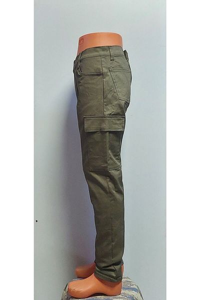BeyzDenim Χακί παντελόνι Cargo