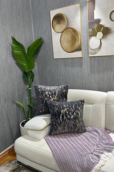 Paris Life Gilded Plush Rabbit Rabbit Throw Pillow Case Square - Dark Gray