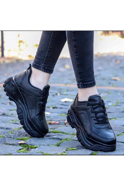 pilla spor Pantofi de damă Pantofi sport cu șireturi Talpă înaltă groasă și u...