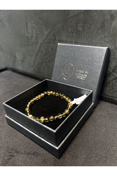 Amber by Mazukna Flexible Free Cut Transparent Bracelet - Teen and Adult, Certified Drop Amber