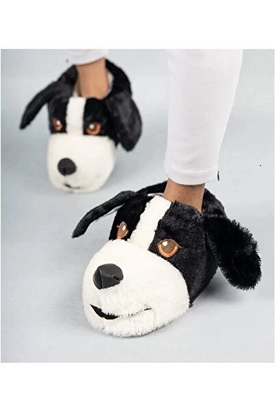 Elite Avm Παντόφλες Unisex με φιγούρα σκύλου για το σπίτι, δεν κάνουν θόρυβο ...