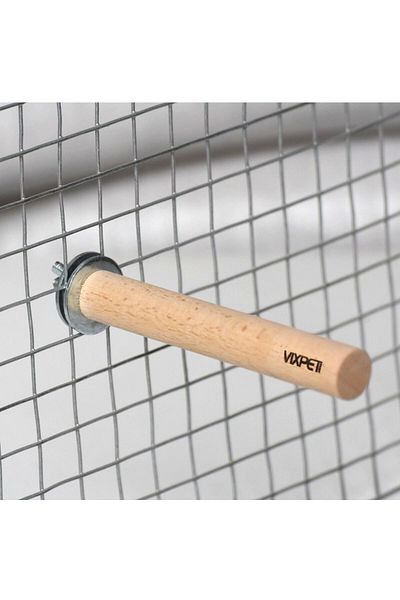 Vixpet Venty 13 cm - 18 mm Natural Wooden Parrot Cage Perch |   Jako, Sultan, Konur, Monk, Lori, Kayık