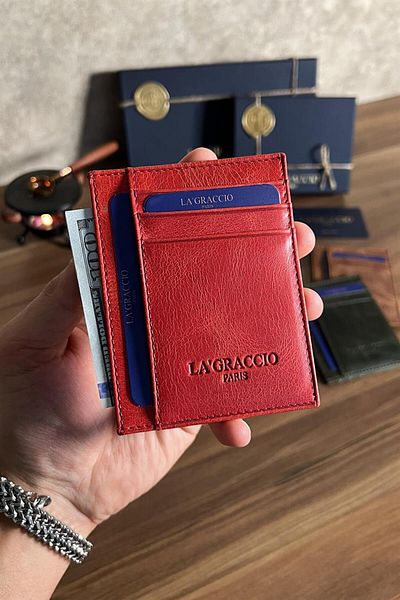 La La'Graccio Paris Калъф за карти Lagraccio Redon от естествена кожа
