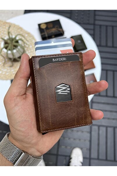 BAYDERİ Ανδρικό πορτοφόλι Jules Γνήσιο Δέρμα με Μηχανισμό