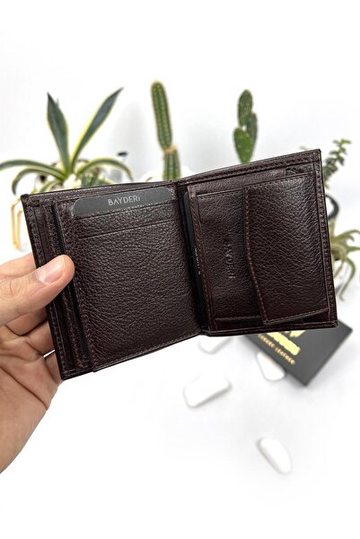 BAYDERİ محفظة Reas Crazy Tan مع بطاقات إضافية صغيرة وخزان عملات معدنية