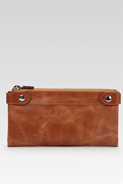 La La'Graccio Paris Lagraccio Chaıs Black Genuine Leather Wallet with Hand Holder and Phone Chamber