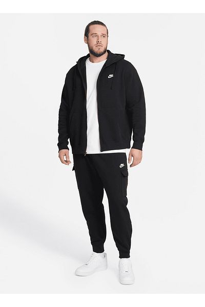 Nike Μαύρο ανδρικό ίσιο αθλητικό παντελόνι 010 M NSW CLUB Cargo Pantaloni