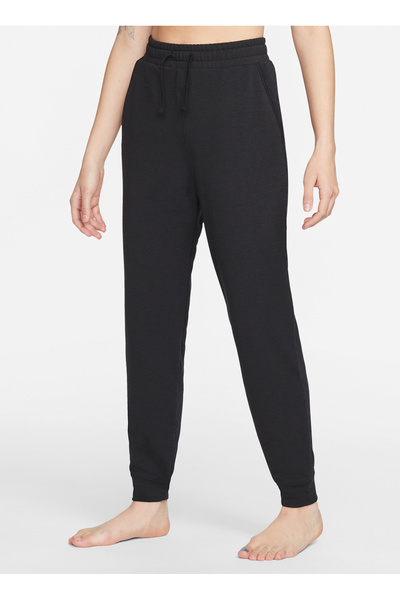 Nike Μαύρο γκρι ασημί γυναικείο παντελόνι Jogger - DM7037-010 W NY DF FLC