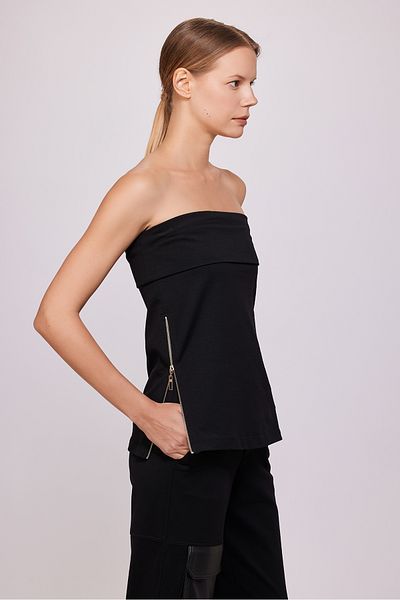 Berr-ın Leather Pocket Knitted Trousers Black