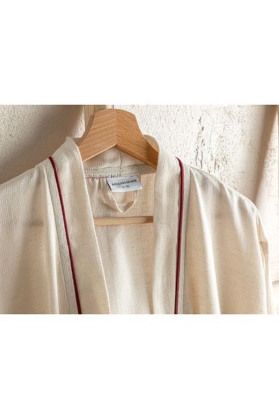 English Home Μπουρνούζι Lola Beige - Βαμβακερό λινό Loincloth, Claret Red