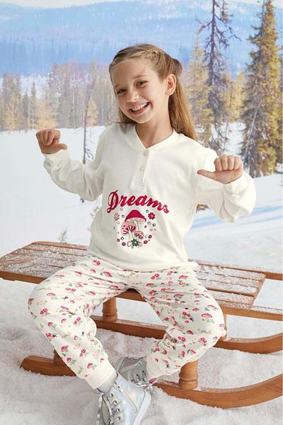 AYMİSH SET PIJAMA FATA Mânecă LUNGĂ INTERLOK 1715