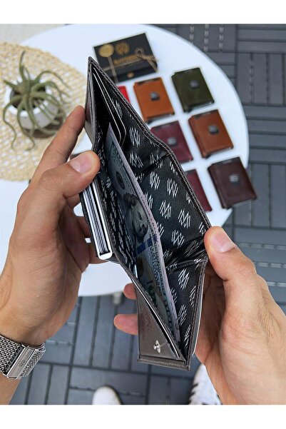 BAYDERİ Ανδρικό πορτοφόλι Jules Γνήσιο Δέρμα με Μηχανισμό