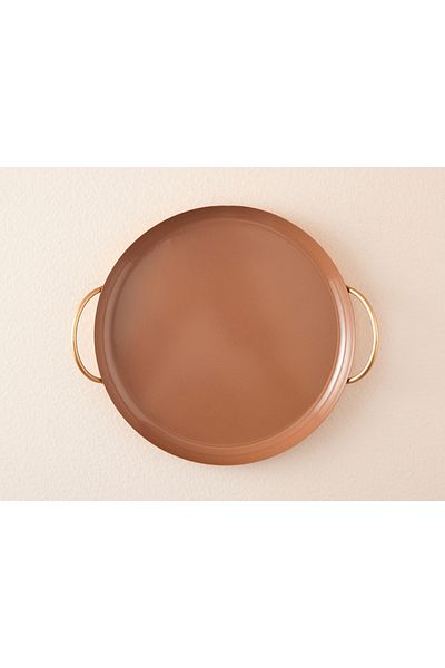 English Home Aloha Metal Decorative Tray Brown