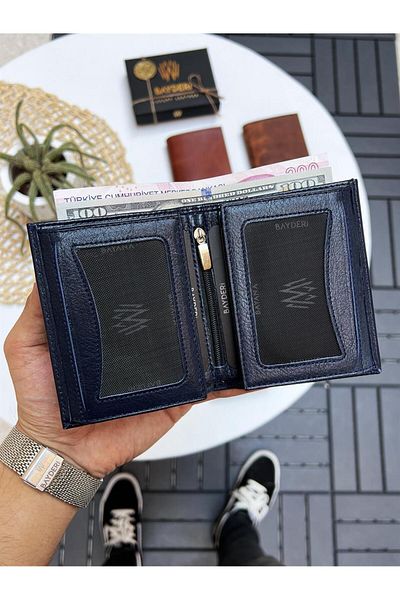 BAYDERİ Vocca Genuine Leather Large Men's Wallet with Plenty of Card Holders