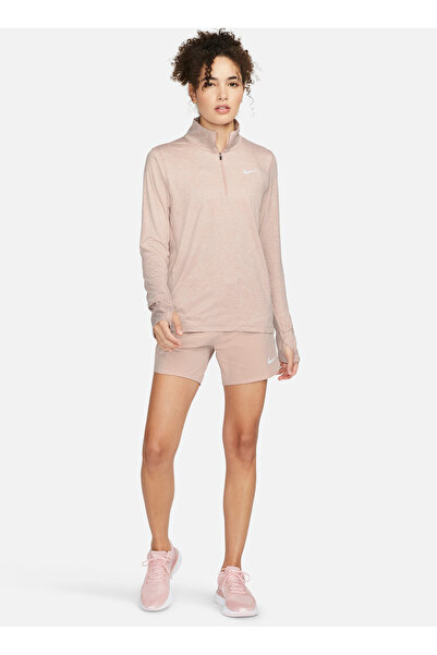 Nike Червоно-рожева жіноча кофта з високим коміром CU3220-601 W NK DF ELEMENT TOP HZ