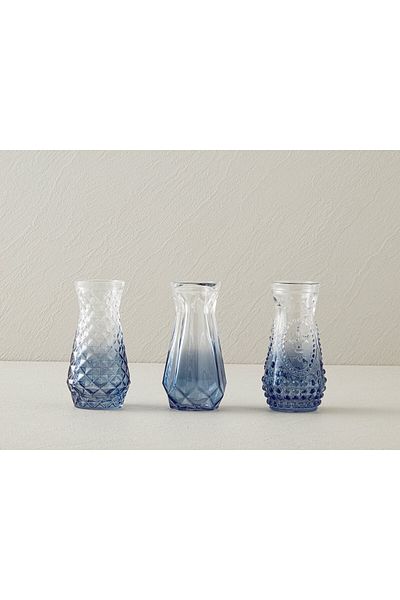 English Home Set de vaze din sticlă Arya afumată din 3 piese