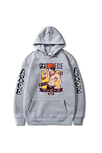GALASHOP Hoodie Manga tarzı baskılı One Piece Luffy
