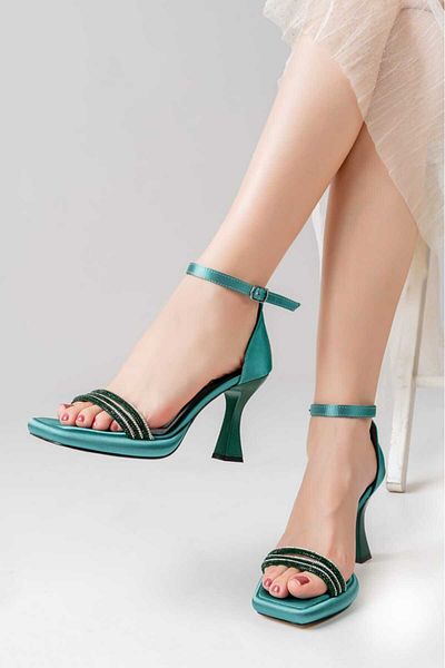 wolfcity PLATFORM TOPKED EVENING DRESS WEDDING 3 ROW STONE WOMEN'S SHOES