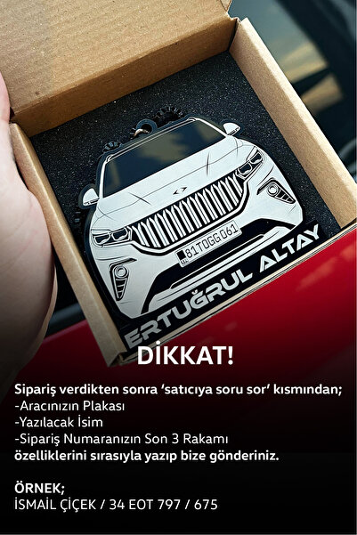 Pleksimanya TOGG T10X Kişiye Özel Pleksi Dikiz Aynası Süsü