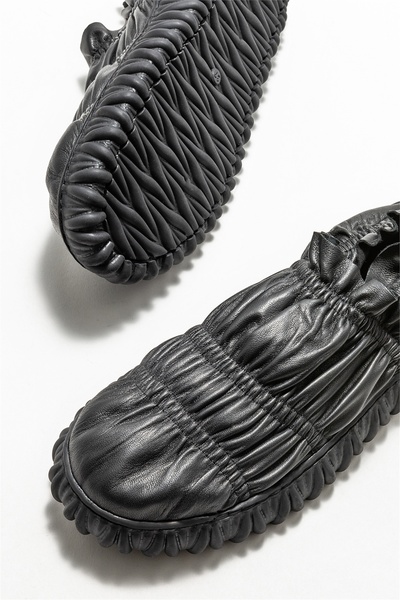 Elle Shoes Papuci de dama din piele neagra