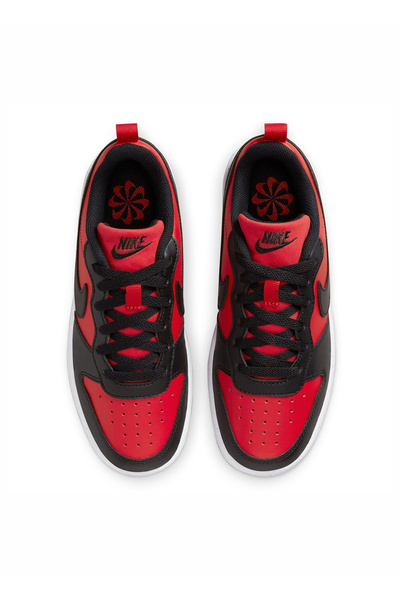 Nike Siyah - Kırmızı Erkek Çocuk Yürüyüş Ayakkabısı Dv5456-600 Court Borough Low Gs