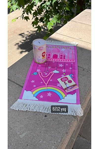 hicazavm Büyük boy Özel kumbaralı namaz dua ibadet çocuk seccade namazlık seti