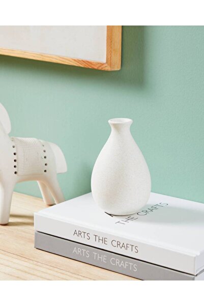 Eglo 421257 "ANKARAMY" 11,5 Cm Yüksekliğinde Bej Seramik Vazo