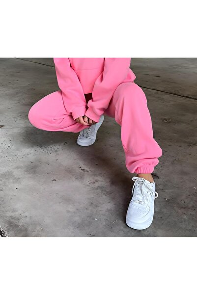 NewCabin Φούτερ 3 κλωστών Fleece Εσωτερικά ελαστικά πόδια Βαμβακερό ύφασμα