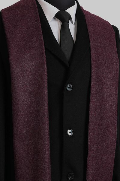 Esgue Viscose Claret Red Melange Plain Scarf