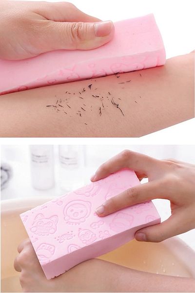 Dream Plus Soft Sponge Body Scrub Skin Cleanser Dead Skin Remover Remover Scrub Washcloth