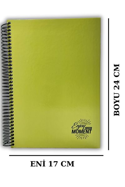 Mikro MICRO ENJOT EVERY MOMENT WITH HARD COVER 120 YPSTRIPED 70 GR17 * 24 CM – YELLOW