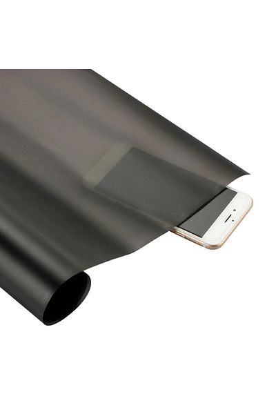 SortGarage Matte Black Headlight Stop Film - 1Mx30Cm