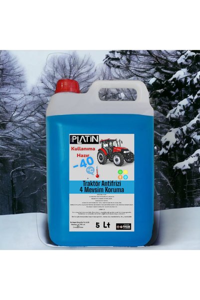 Platin Traktör Antifrizi 4 Mevsim Koruma G12 -40 Derece Kullanıma Hazır 5 Lt ...