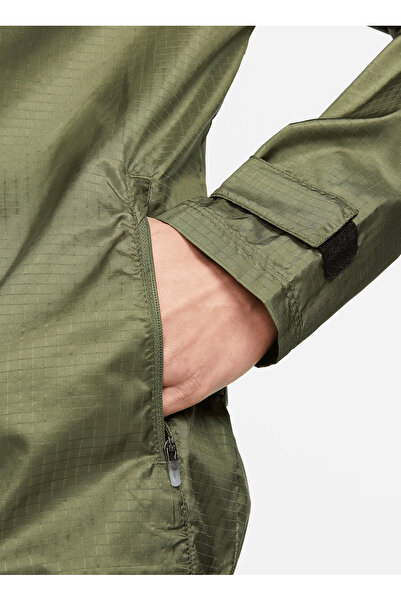 Nike Brown Women's Hooded Collar Coat CU3217-222 W NK ESSENTIAL JACKET