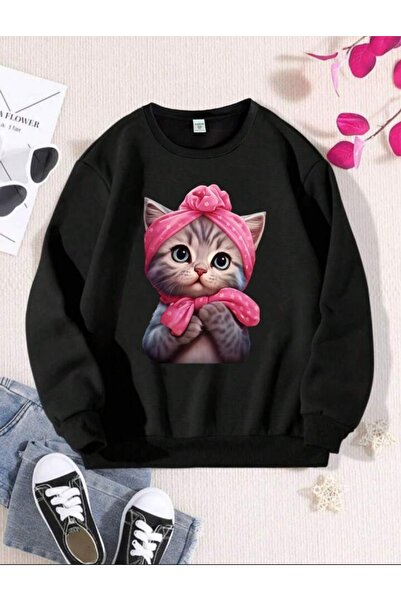 MAGORS Детска блуза с качулка, 3 нишки памук, с принт на велосипед