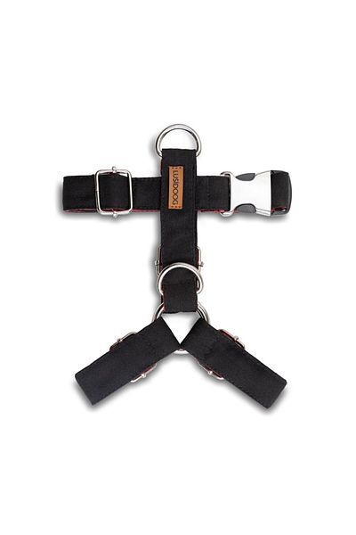 Lusi Doog Dog Leash Set, Black Dog Chest Leash and Dog Walking Rope