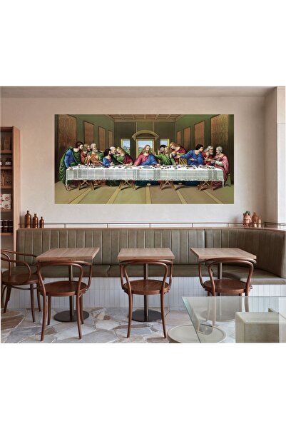 HDART Soyut Modern Son Akşam Yemeği Hz. Isa Da Vinci Duvar Kanvas Tablo Tablosu Tabloları