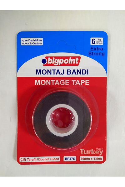 Bigpoint MOUNTING BAND INDOOR AND OUTDOOR 19 mmX 1.5 meters 30 kgTAPE BOX OF 20