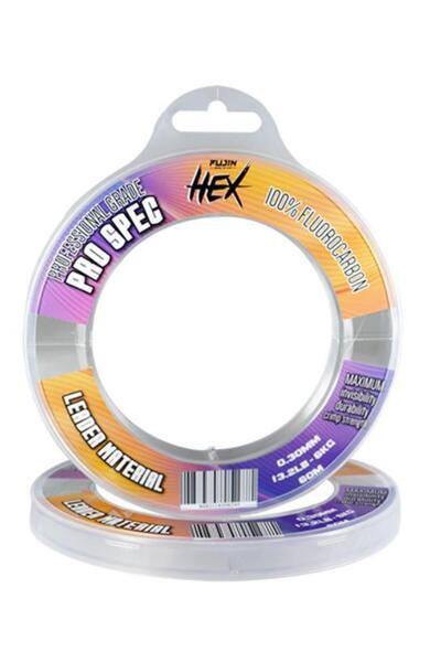 Fujin Hex 100% FC Leader 60m 0.50mm 31.3Lb 14.2kg