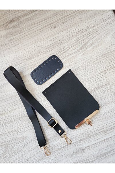 NAZENİN HOBİ AKSESUAR غطاء حقيبة جلدي - طقم شماعات وقاعدة مكون من 3 قطع