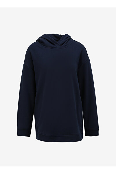 U.S. Polo Assn. U.S. Polo Assn. Kapüşon Yaka Lacivert Kadın Sweatshırt RC-GEDA